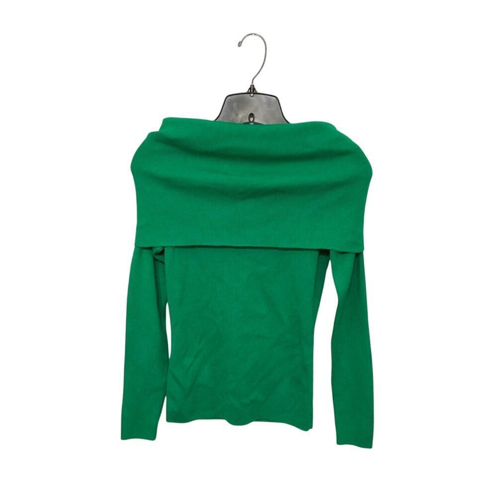 Anthropologie Ett:Twa Cecily Off Shoulder Pullover Sweater Green Size Medium - Picture 3 of 7